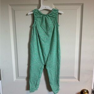 Cat & Jack 12 months Green and White Striped Jumpsuit Toddlers Baby Kids